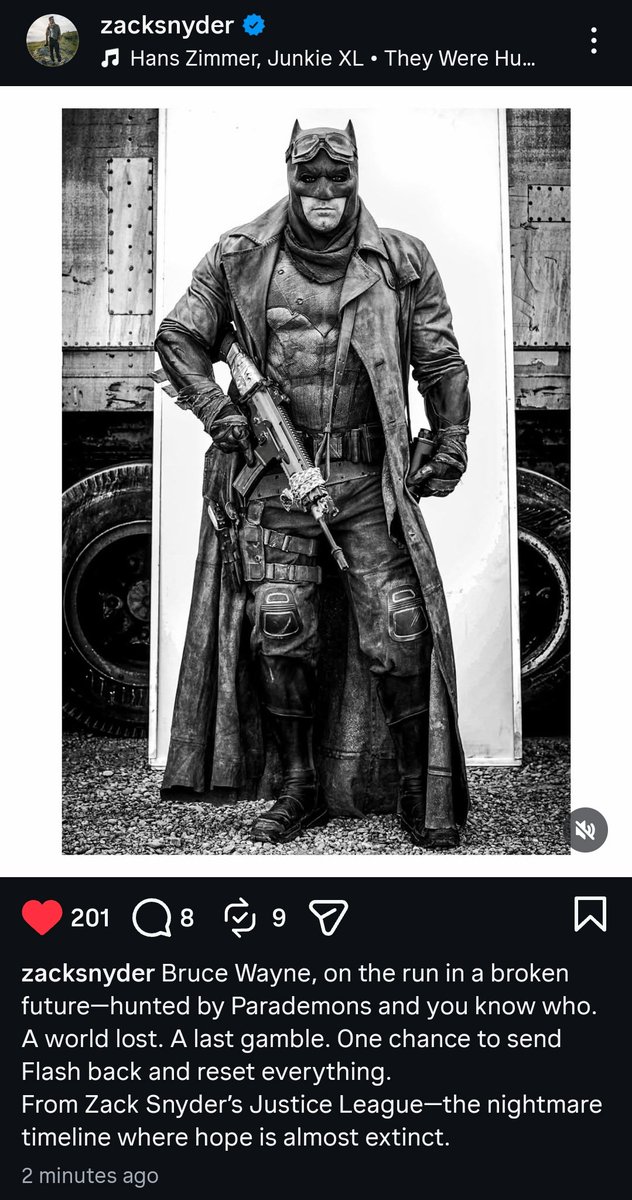 Zack just posted this sick Batman photo to IG with a description of the plot of the Knightmare League 🤔 #RestoreTheSnyderVerse