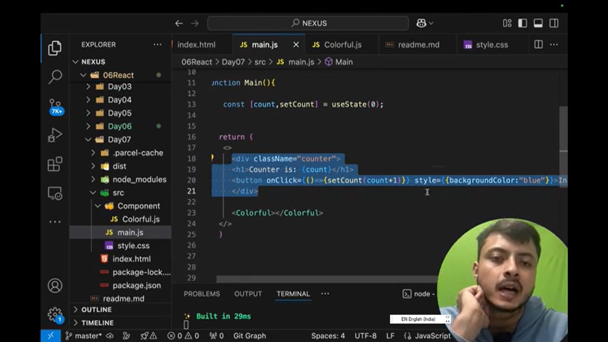Dimple134732's tweet photo. Day 08 of React – Nexus Course by Rohit Negi (Coder Army) 🚀   
 
Topic of the Day - Useeffect hook in react

#NexusCourse #ReactJS #CoderArmy #RohitNegi #JavaScript #WebDev https://t.co/9Fer5KSxsD