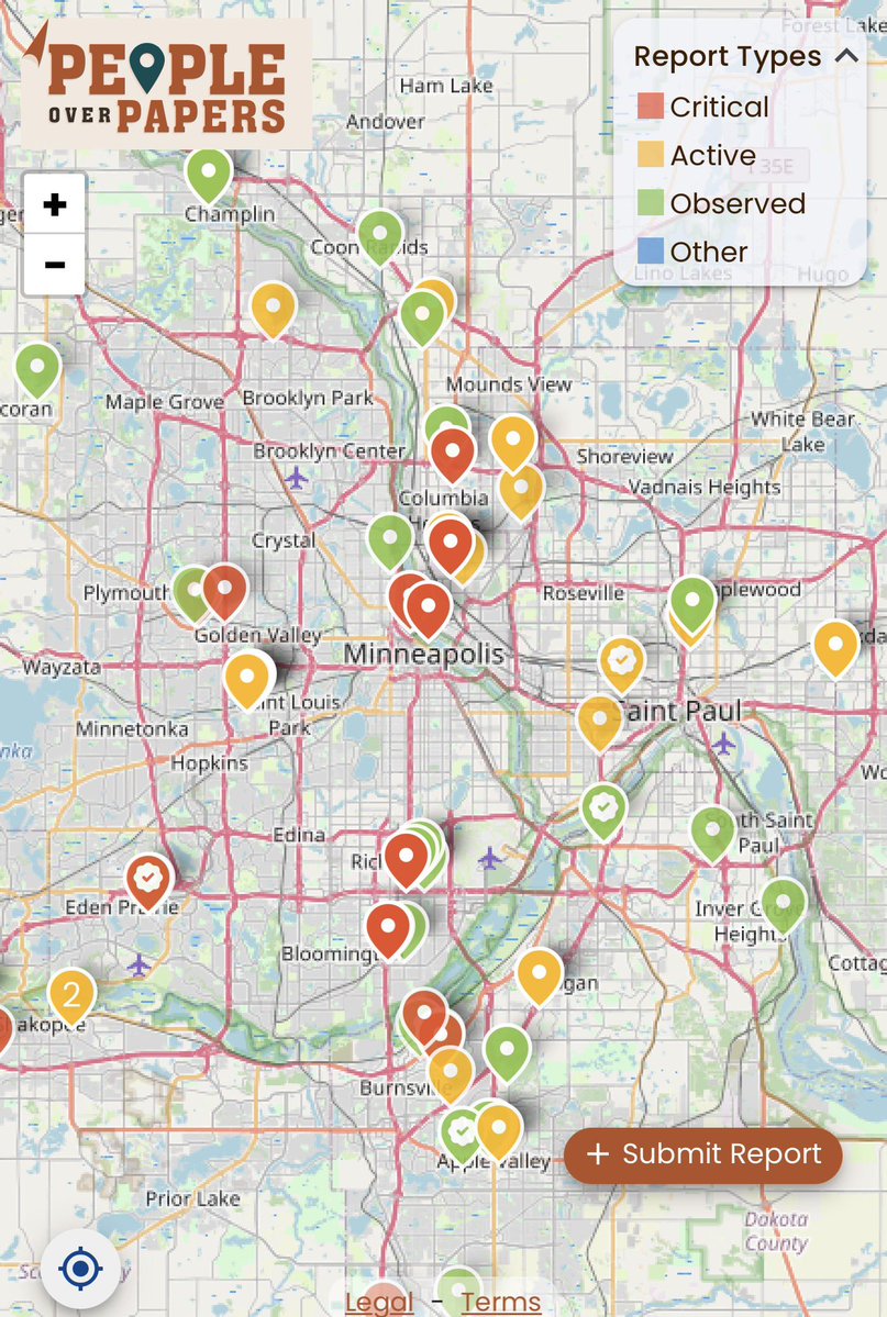 krassenstein's tweet image. Please share this if you’re in Minneapolis. This is where Ice is performing operations as we speak.