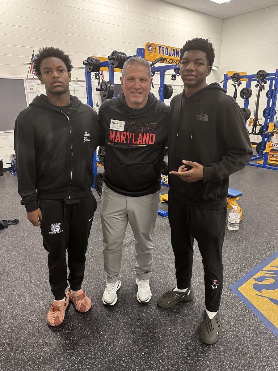 Thank you to <a href="/TedMonachino/">Ted Monachino</a> for coming to visit me and my guy <a href="/Derek_Taylor34/">Derek Taylor</a> today!! #AGTG <a href="/TerpsFootball/">Maryland Football</a> <a href="/TheGMHSFootball/">The Garner High School Football</a> <a href="/Youngbullz22/">#YoungBullz Training & Recruitment</a> <a href="/adamgorney/">Adam Gorney</a> <a href="/samspiegs/">Sam Spiegelman</a> <a href="/TomLoy247/">Tom Loy</a> <a href="/LemmingReport/">Tom Lemming</a> <a href="/Rivals/">Rivals</a> <a href="/ChadSimmons_/">ChadSimmons</a> <a href="/BrianDohn247/">BrianDohn247</a> <a href="/KinslerLatish/">Latish Kinsler</a>