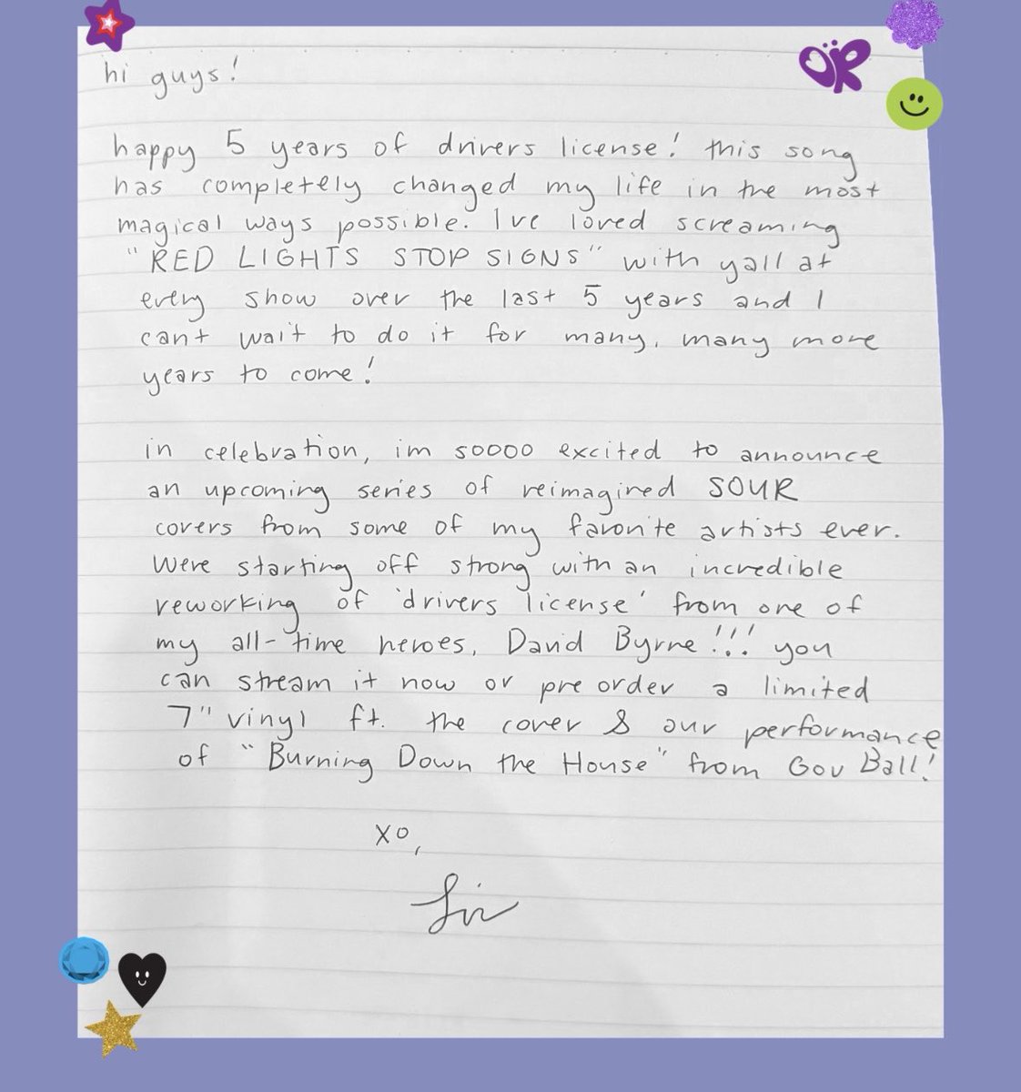 Wait. “Upcoming series of reimagined SOUR covers”?!! 
We getting more? <a href="/LiviesHQ/">olivia’s livies ❤️</a> 
Ahhhh so excited!!! 💜