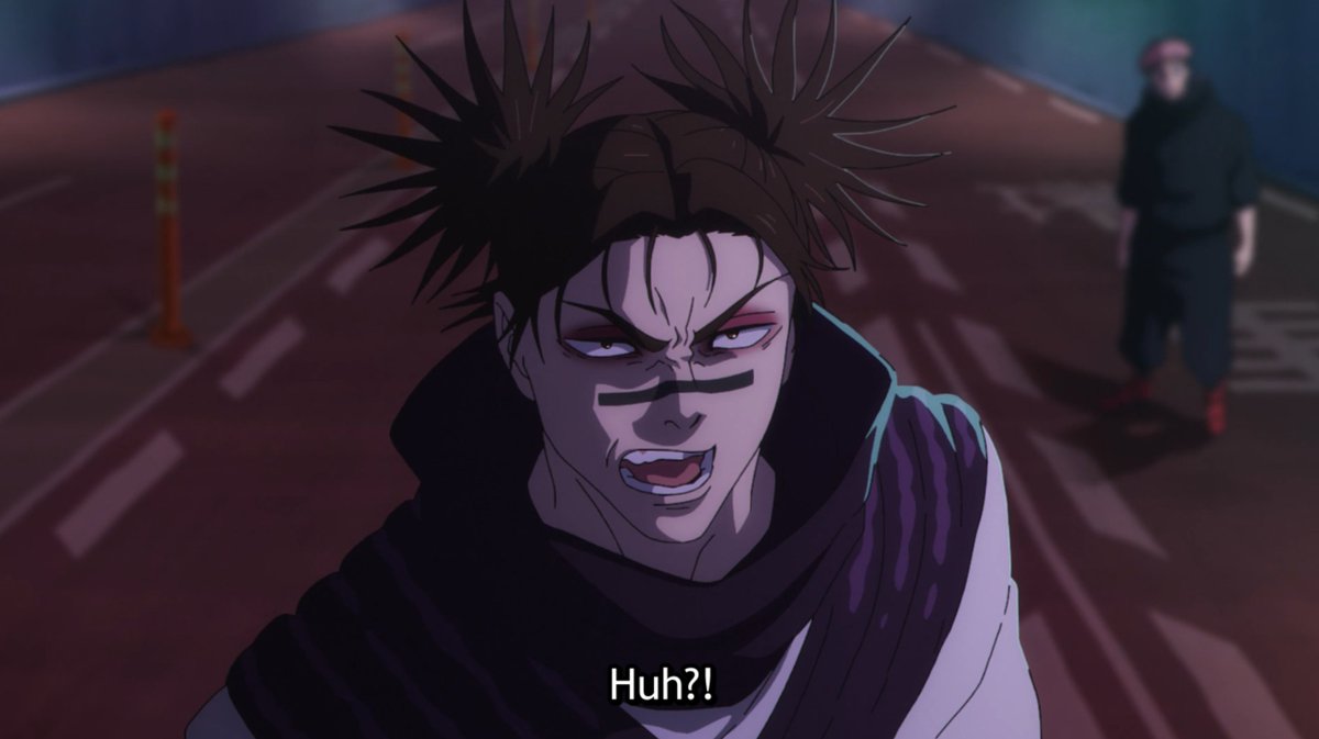 choso's expression after naoya says yuuji's sentenced to death says it all — he DOES NOT play about his little brother !!