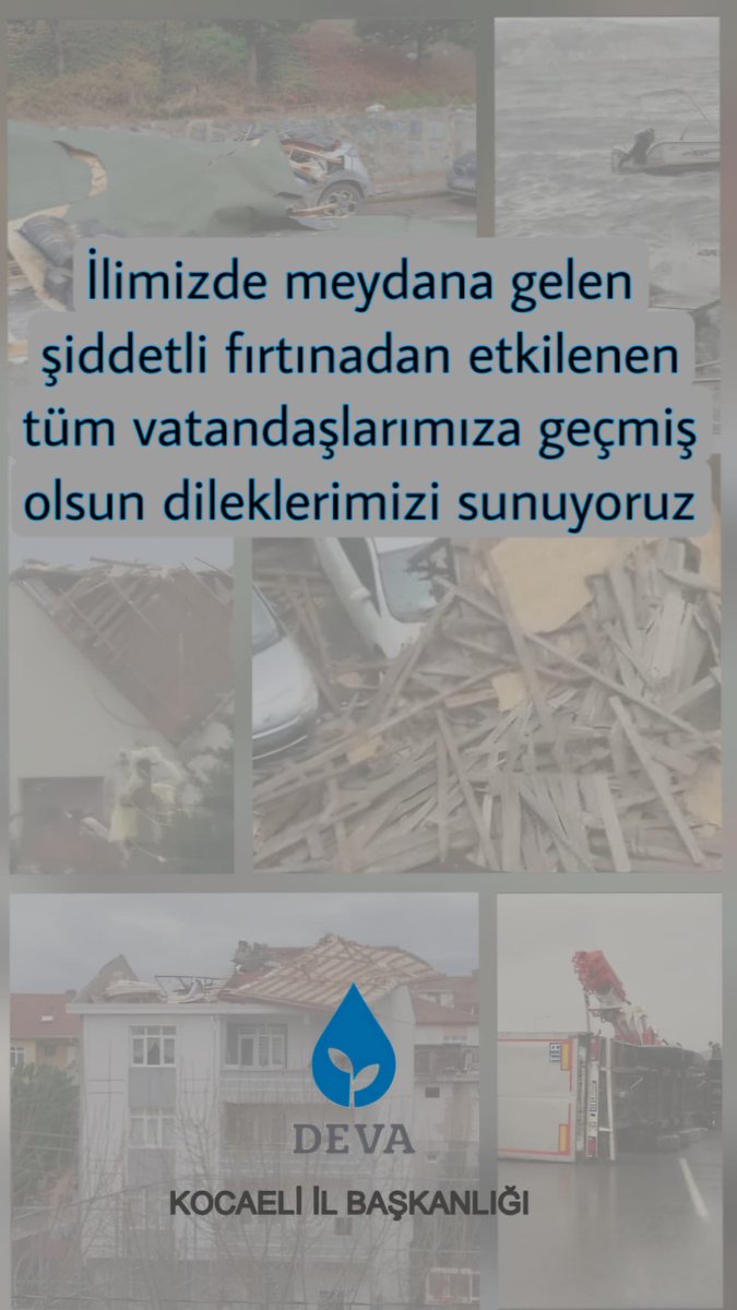 İlimizde yaşanan şiddetli fırtınadan etkilenen tüm vatandaşlarımıza geçmiş olsun dileklerimizi sunuyoruz.
<a href="/devapartisi/">DEVA Partisi</a> <a href="/alibabacan/">Ali Babacan</a> <a href="/KadirAbbasioglu/">Kadir Abbasioğlu</a>