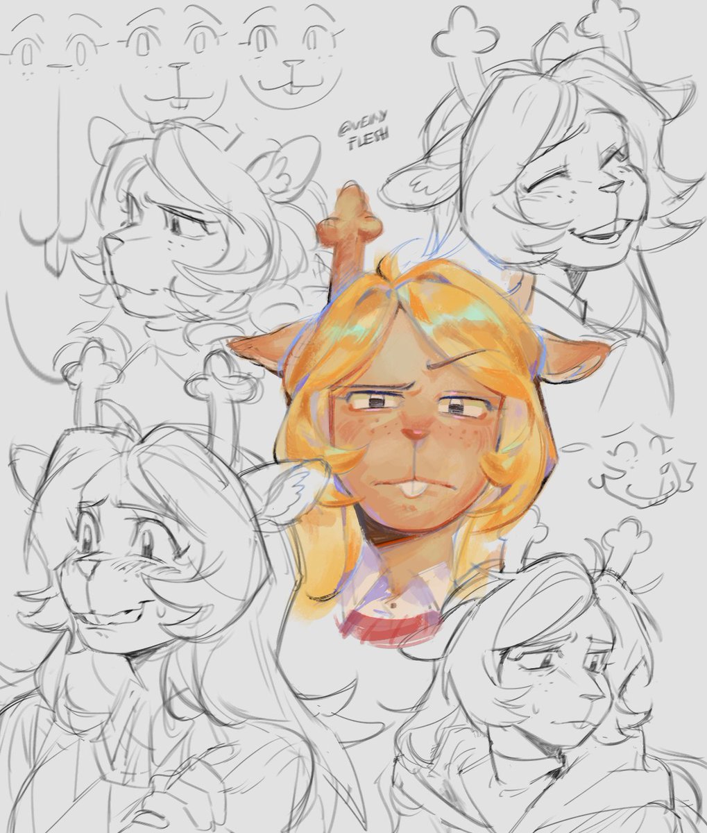 veinyflesh's tweet image. noelle girl why are you so complicated to draw