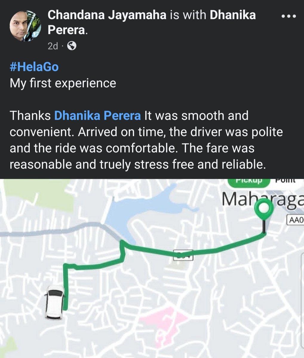 DhanikaPerera's tweet photo. Great to see such encouraging feedback from our passengers on Day 1 of #HelaGo. 💚

This is exactly the kind of fair and reliable ride experience we’re building for Sri Lanka. 🇱🇰💪

#HelaGo #සාධාරණ #ගමනකට https://t.co/2PVRW8igSy