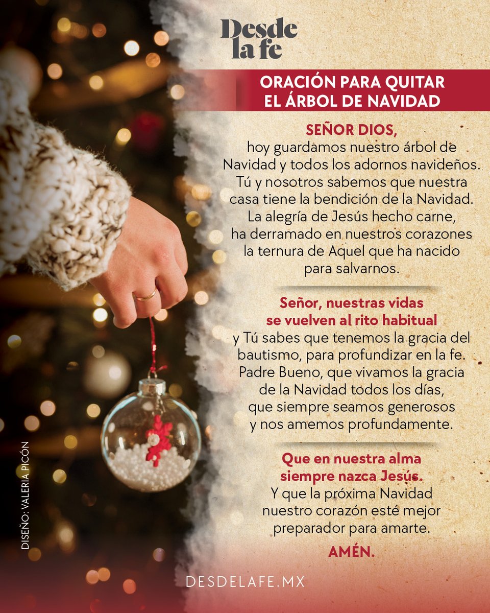 DesdeLaFeMx's tweet image. La Navidad se vive aunque quitemos el arbolito. 🎄
Damos gracias y confiamos a Dios el camino que viene.

Comparte esta oración: desdelafe.mx/noticias/sabia…

#Navidad #árbol #Dios
