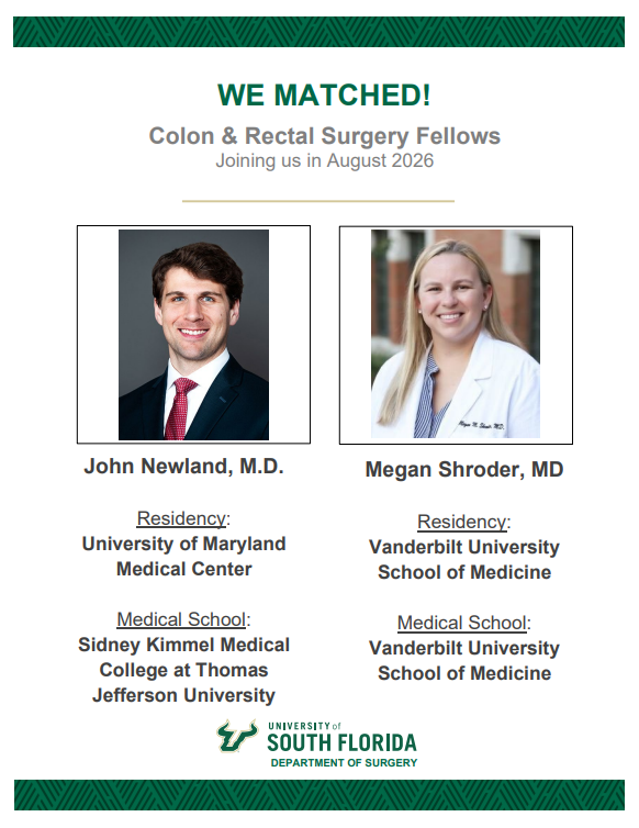 USF Colorectal Surgery tweet media