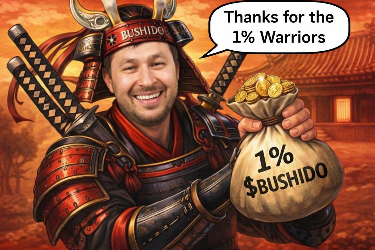 <a href="/solana/">Solana</a> We are building $BUSHIDO just the way <a href="/toly/">toly 🇺🇸</a> wanted. We also sent him 1% 

2NDKUQRS56imBrfhLADiZGQL8LUmWRe7iULpzKj2pump