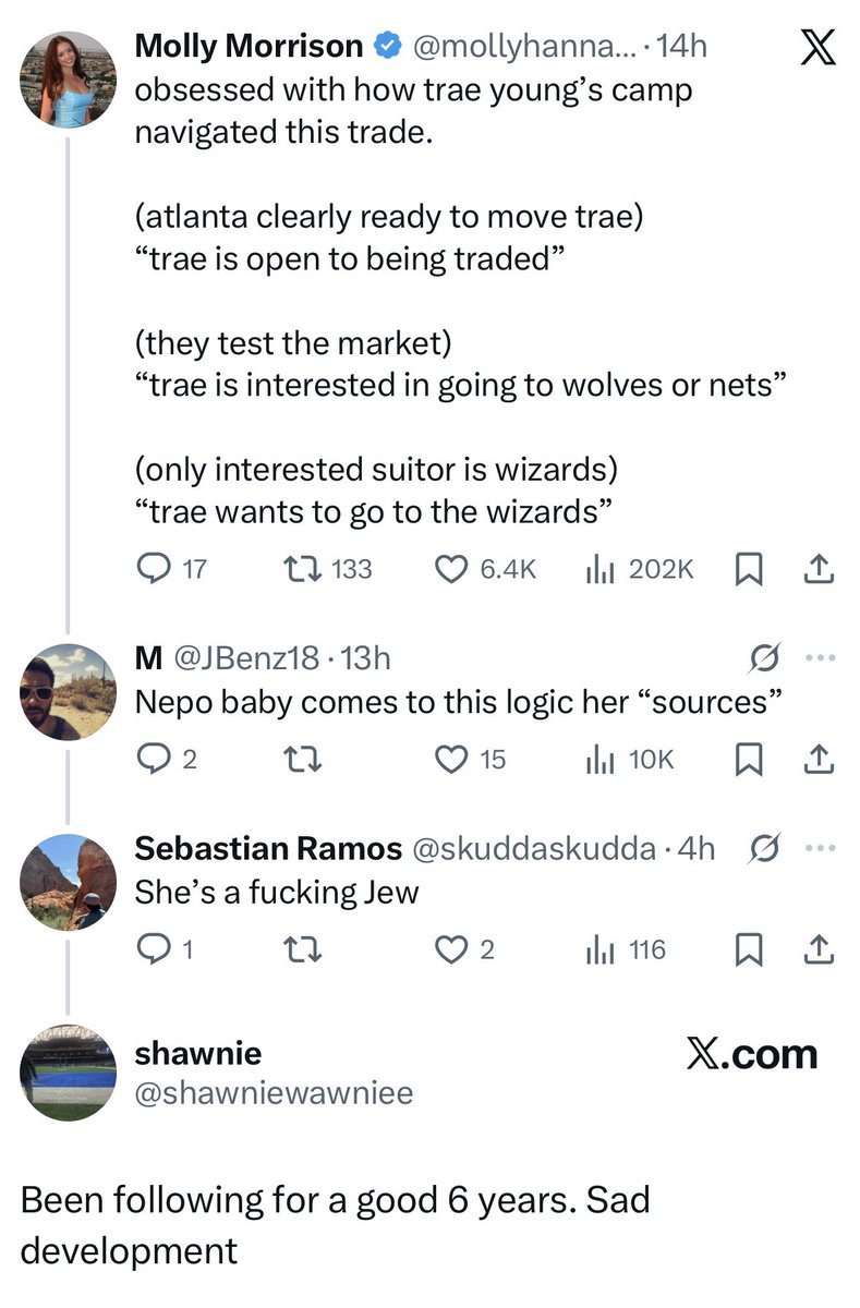 mollyhannahm's tweet image. it’s really cool how you cannot post basketball jokes on this app without literal nazis appearing ❤️ 10/10 no notes ❤️