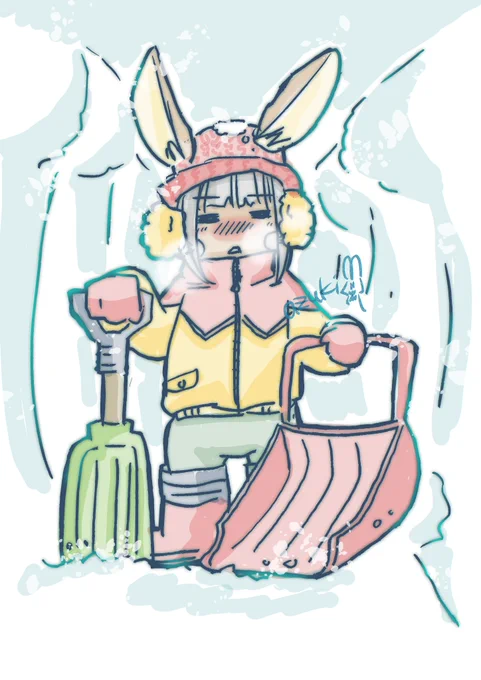 雪かきがんばるんな 札幌のみなさま、ご無理なきように...!