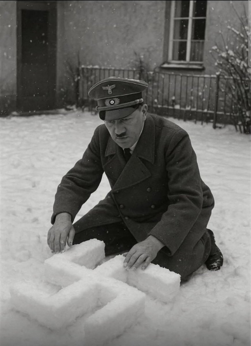 Nog even met opa een sneeuwpop maken 🥰