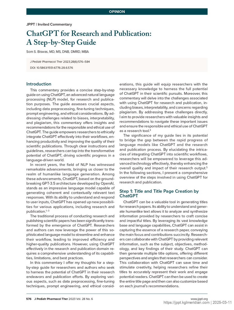 ورقه علميه تشرح طريقة عمل الابحاث ونشرها  خطوه بخطوه باستخدم الذكاء الاصطناعي ChatGPT 👇🏼