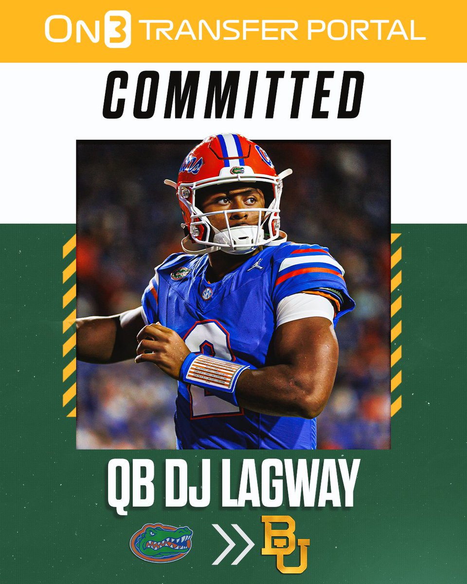 BREAKING: Florida transfer QB DJ Lagway has committed to Baylor, <a href="/Hayesfawcett3/">Hayes Fawcett</a> reports🐻

on3.com/transfer-porta…