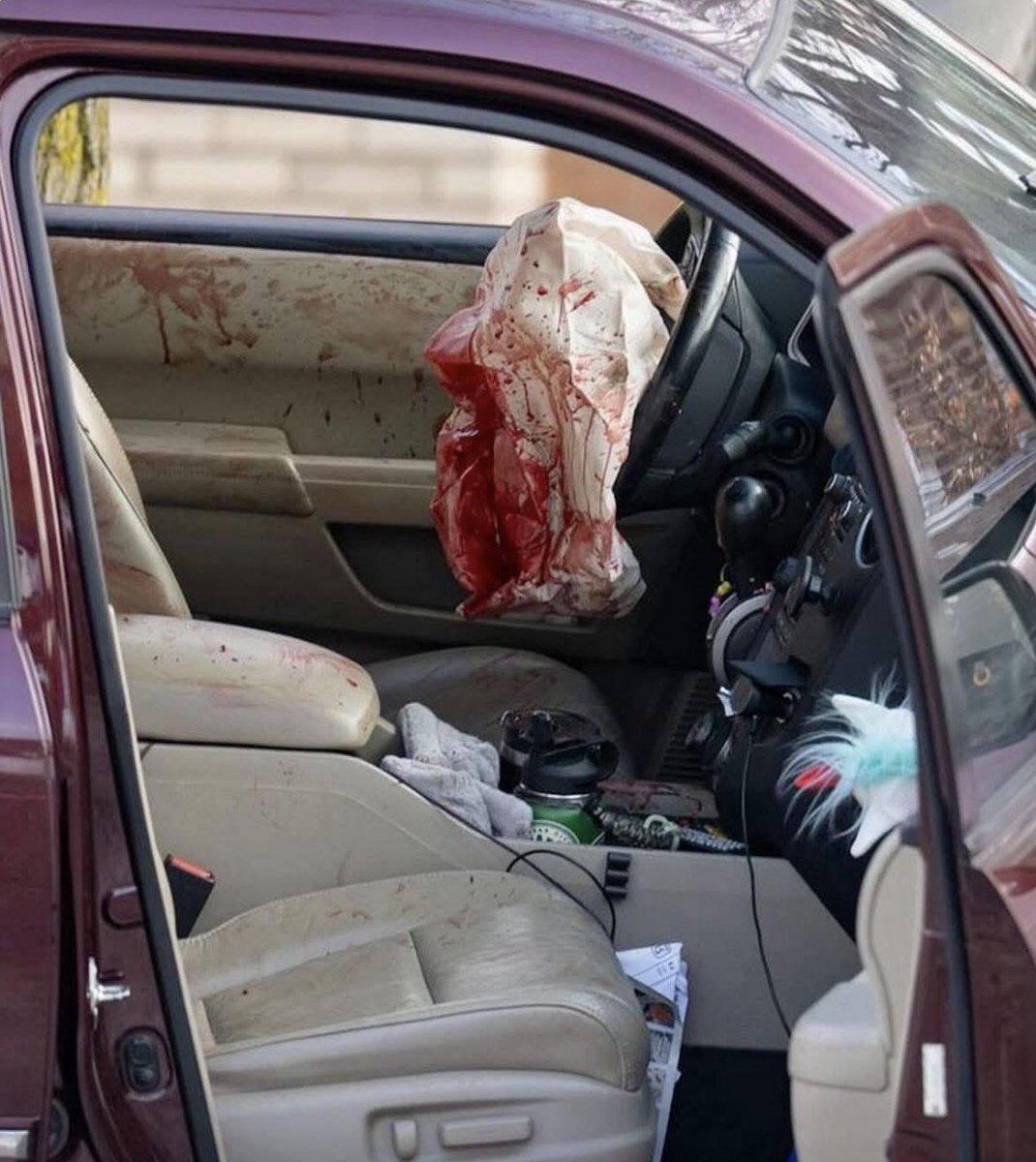 joncoopertweets's tweet image. Don’t turn away. See what ICE did to Renee Nicole Good. 

Notice the stuffed animal in her glove compartment. 💔