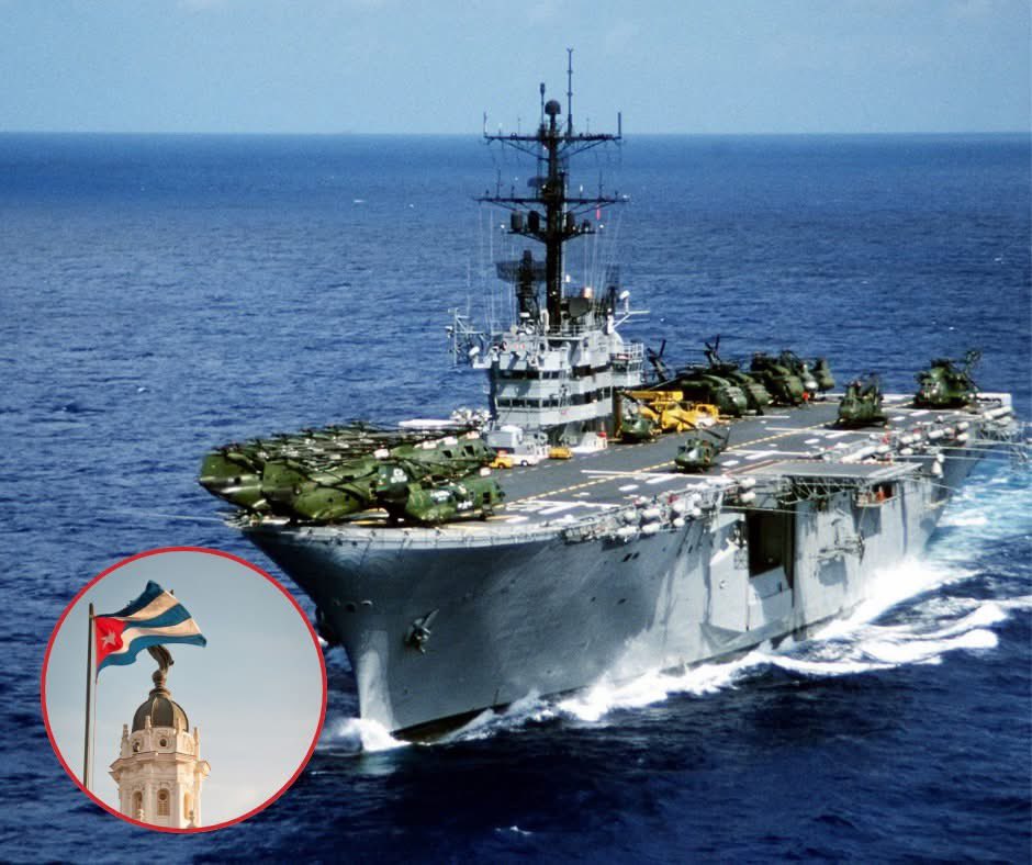 VicBitcoin6's tweet photo. 🚨 ÚLTIMA HORA: #CUBA ENCIENDE LAS ALARMAS EE.UU. DESPLIEGA BUQUES DE ASALTO A MINUTOS DE LA ISLA

Estados Unidos ha reubicado dos buques de asalto anfibio al norte de Cuba, a escasas millas de su costa, tras la captura de Nicolás Maduro.
 
Cuba Libre 🇨🇺?? 
Les Leo https://t.co/sGH3WO1cHu