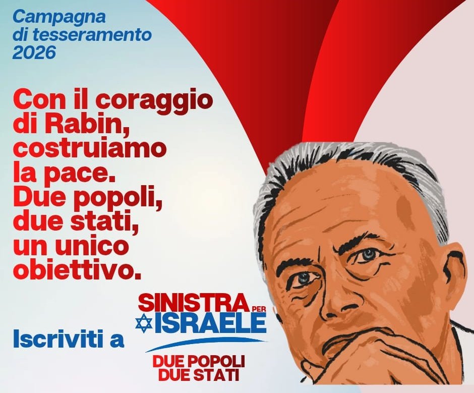 2️⃣0️⃣2️⃣6️⃣🌹Per adesioni, rinnovi, iscrizioni a sostegno delle iniziative di #SinistraperIsraele - Due Popoli Due Stati 👇🏻
sinistraperisraele.com/registrazione/
compila il modulo
e completa il versamento oppure un bonifico a
IT30R0321101600052530153070 ad "Associazione La Sinistra per Israele"