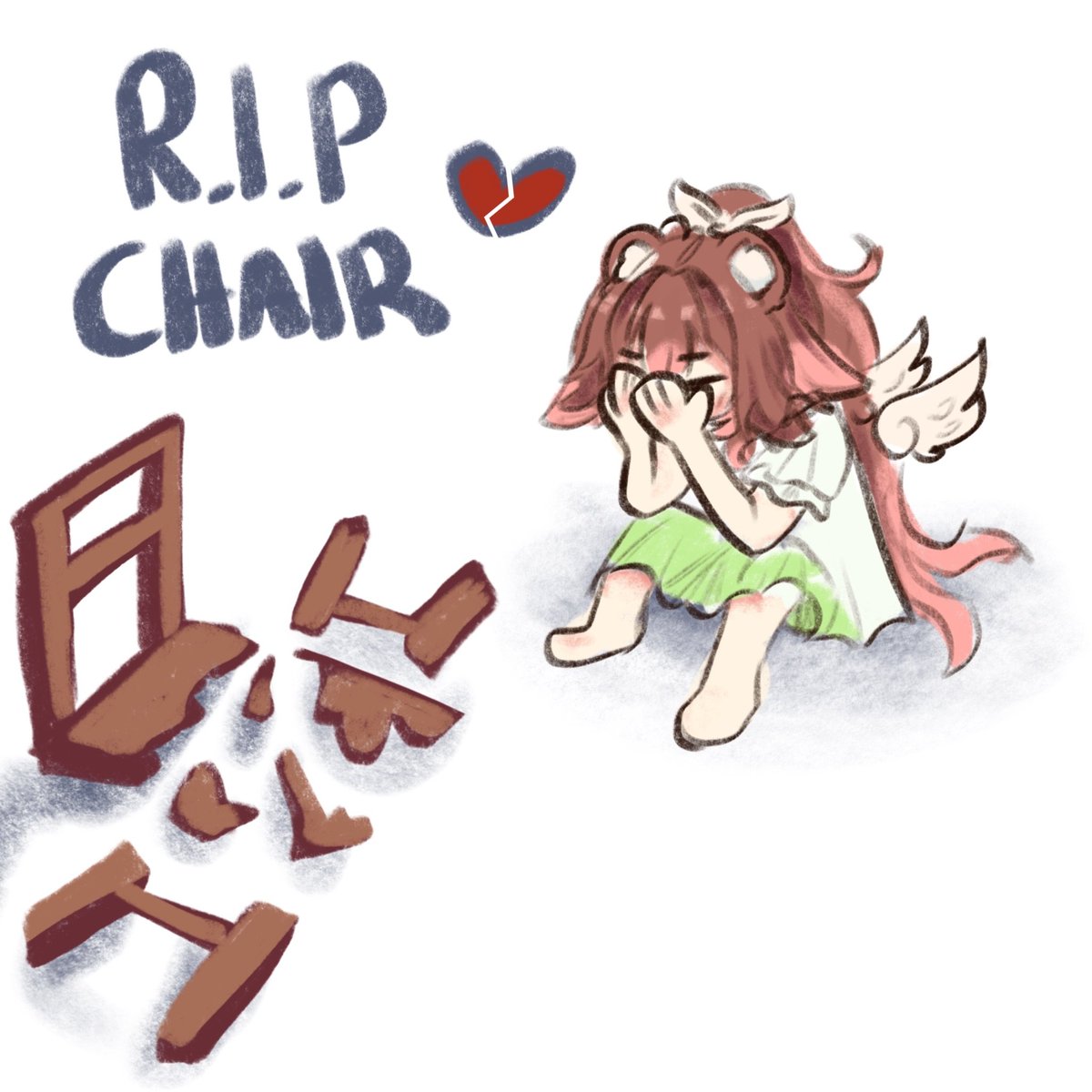 me rn because im currently sat on my foot stool and my back hurts lol >.< going to reset my pc today so will keep you updated and if i need to stream on a foot stool and a bad back then lord knows ill do it

🎨: <a href="/Pelledoris/">BumBum</a> #ChlobearArt