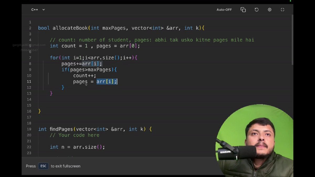 gargdiya367's tweet photo. #Lecture17 of STRIKE DSA by @rohit_negi9
Today Topic Covered:
kth missing postive integer in array with optimizated approach and code, allocate minimum number of pages logic and code
#coding #DSA https://t.co/Lc8c92KD5V