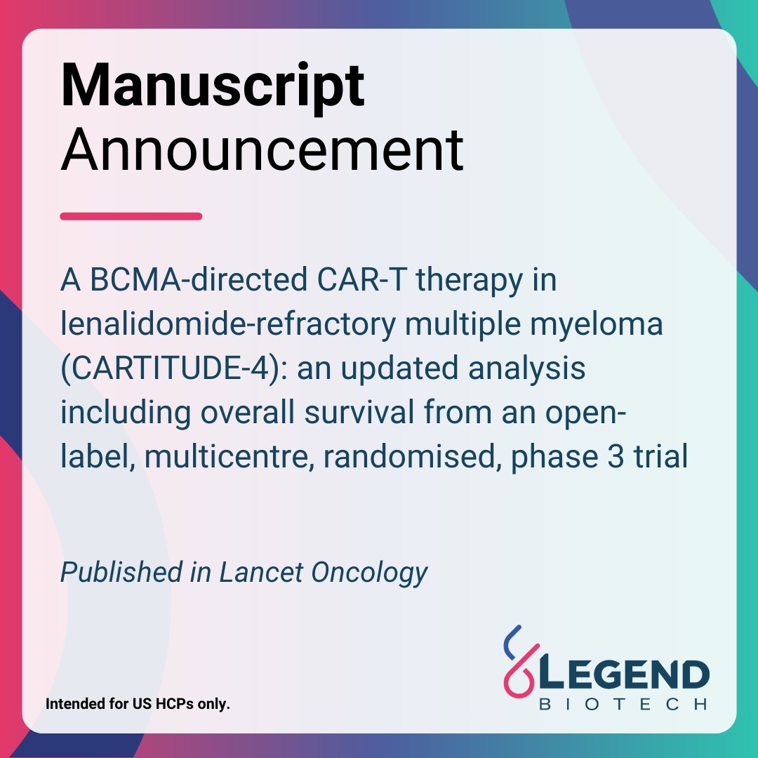 Legend Biotech Medical Affairs tweet media