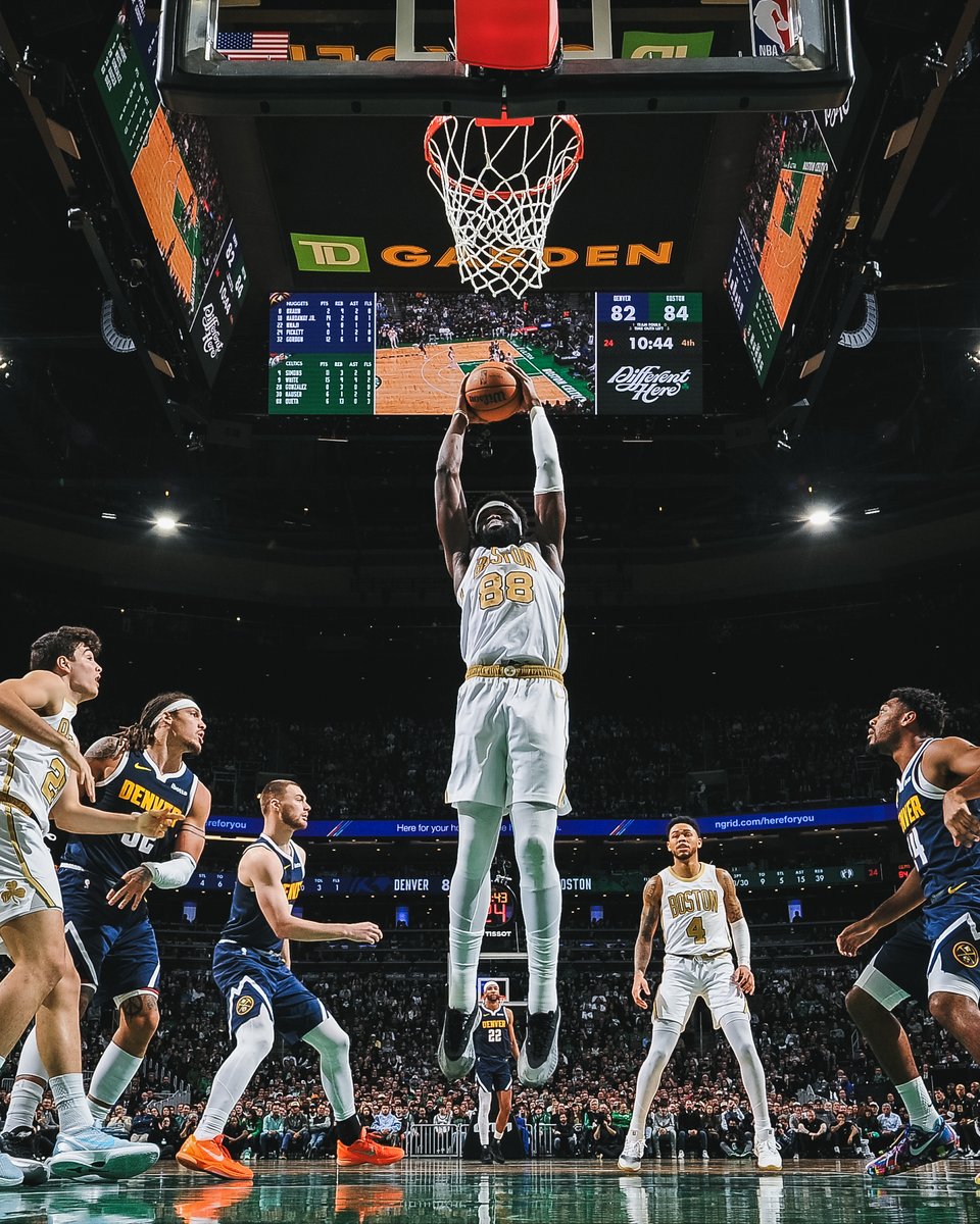 celtics's tweet image. Neemi was a MONSTER on the boards last night 😈

✅ First 20-rebound game of his career
✅ First NBA player with 10+ OREB &amp;amp; 10+ DREB while playing fewer than 25 minutes
✅ First Celtic with 10+ OREB &amp;amp; 10+ DREB in a game since Robert Parish in 1989