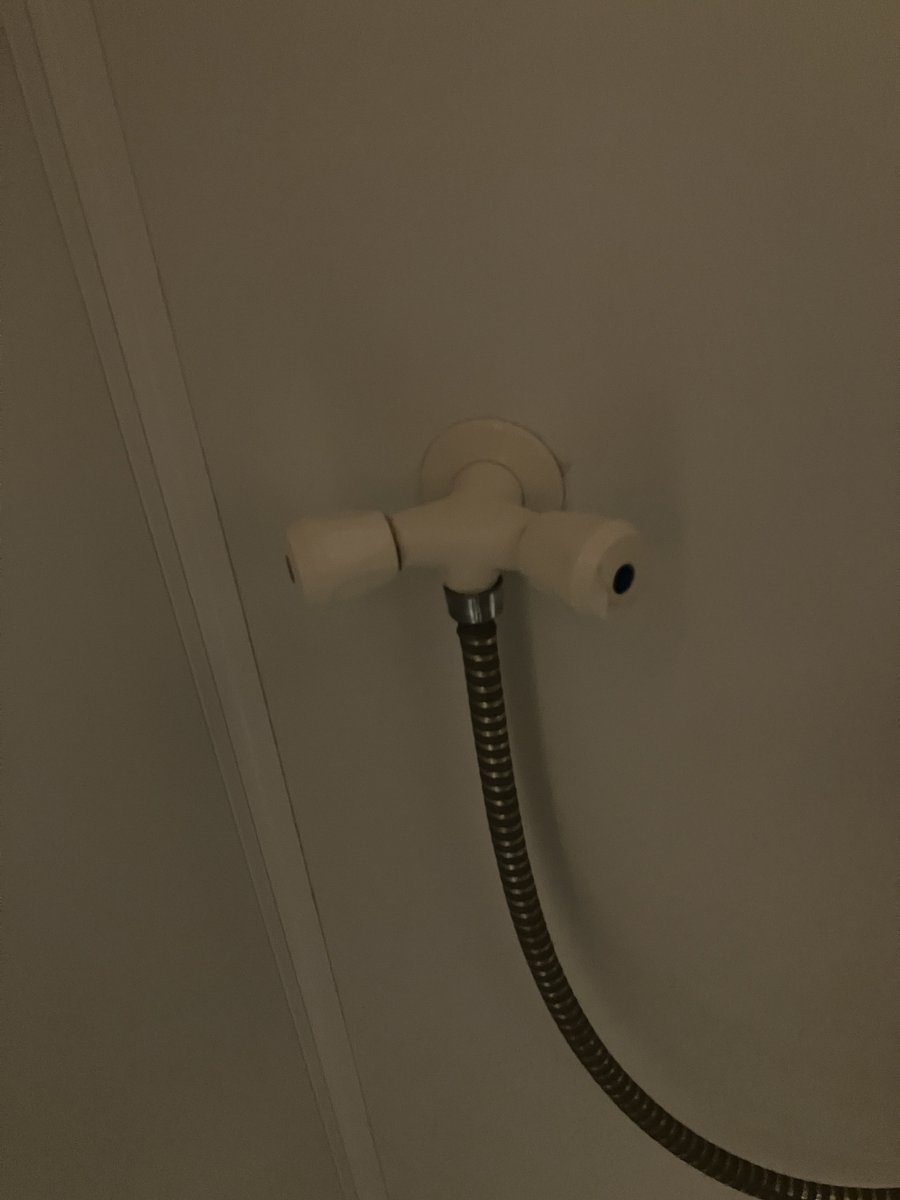 Habe ich hier zufällig jemand der sich mit so Sachen wie Mischbatterien, Wasserhähne usw auskennt?
Das ist die Dusche des besten Freundes. Wie genau heißt das? Kann man es durch eine aktuelle Mischbatterie mit einem Hebel ersetzen?