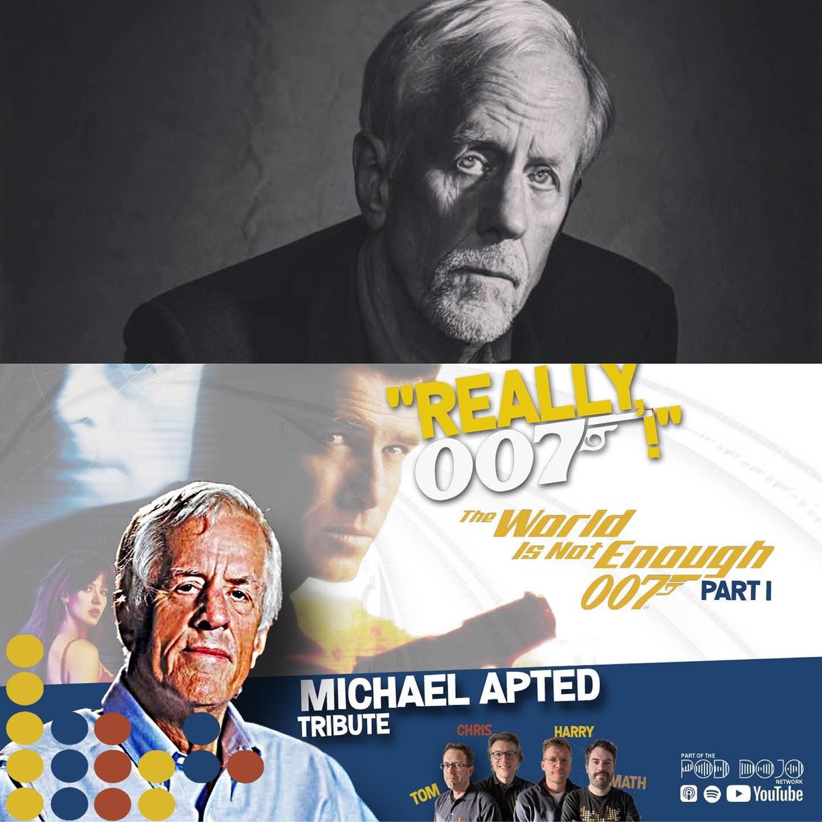 Remembering Michael Apted, 5 years since he left us… ❤️

To celebrate the career of #TheWorldIsNotEnough’s director, we recorded this tribute…

📼 youtu.be/gjmCO_Aobq8
🍎podcasts.apple.com/gb/podcast/rea…
🎧open.spotify.com/episode/4kD8gz…