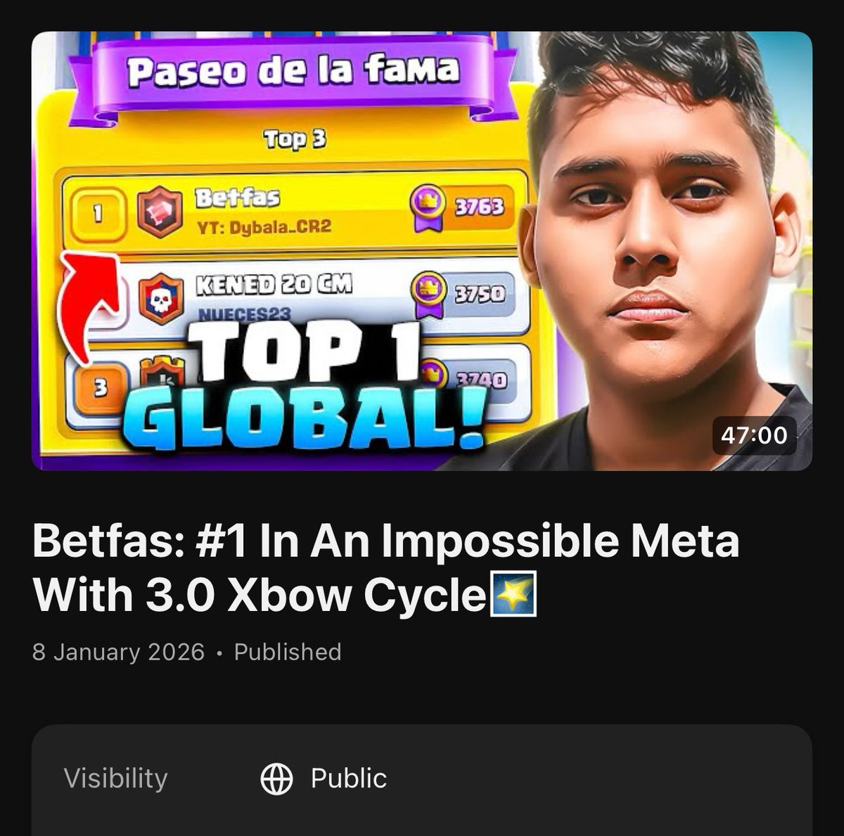 YouTube: Dybalacr1 tweet media