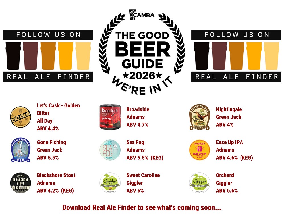 doughtagnan's tweet image. On the bar today @WRacehorse 
Beer Board: bit.ly/2uF0IM6

#goodbeerguide @CAMRA_Official @alldaybrewing  @Adnams @greenjackbrew #GigglerCider @NESuffolkCAMRA
#RealAleFinder
