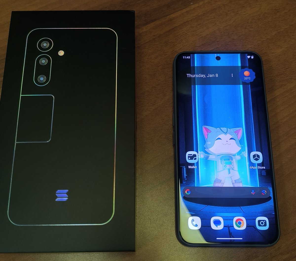 FBLANCO2411's tweet image. At last, I received my @solanamobile Seeker.

Not if, #WEN @wenwencoin