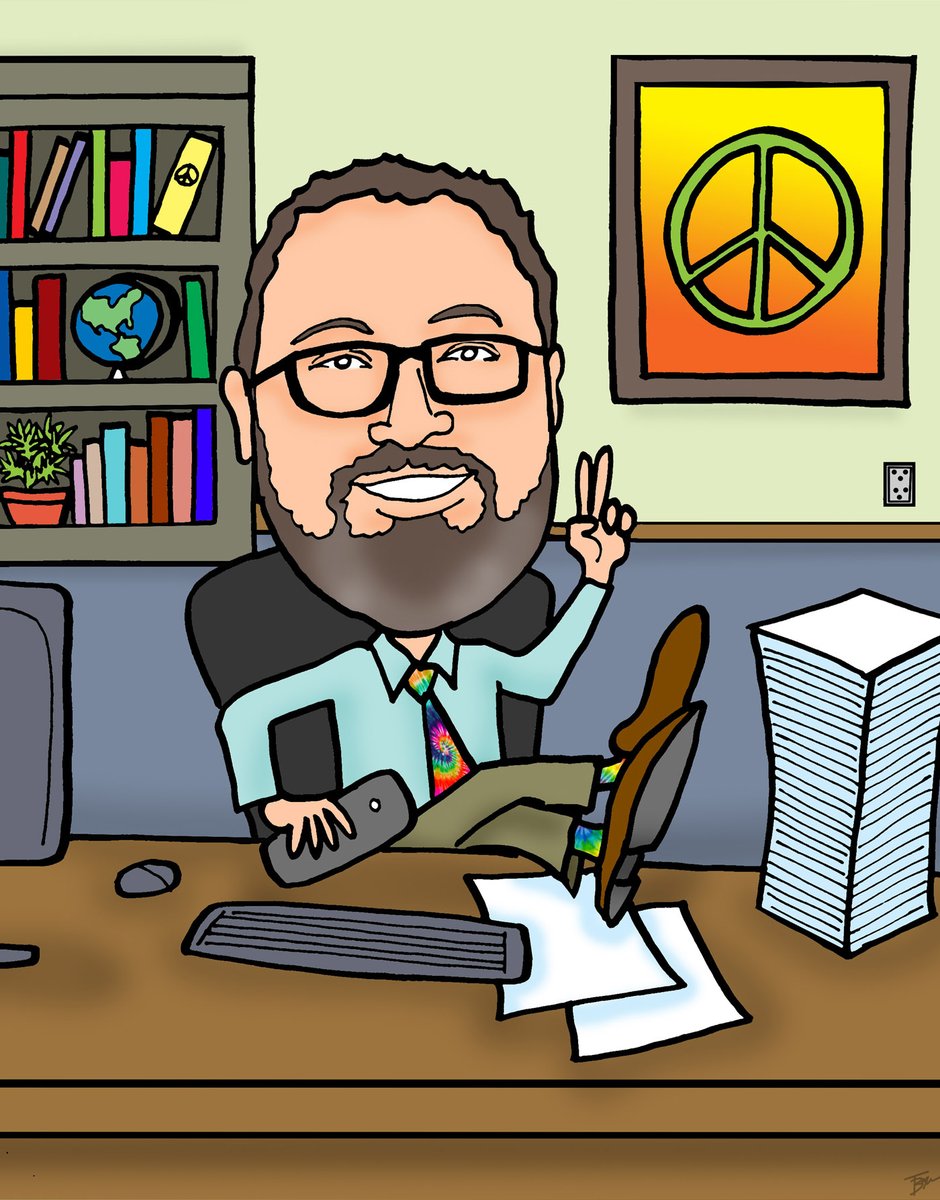 #caricature of a peace-loving guy
#freelance #drawing #illustration #cartoon #art 
etsy.com/shop/TBToons