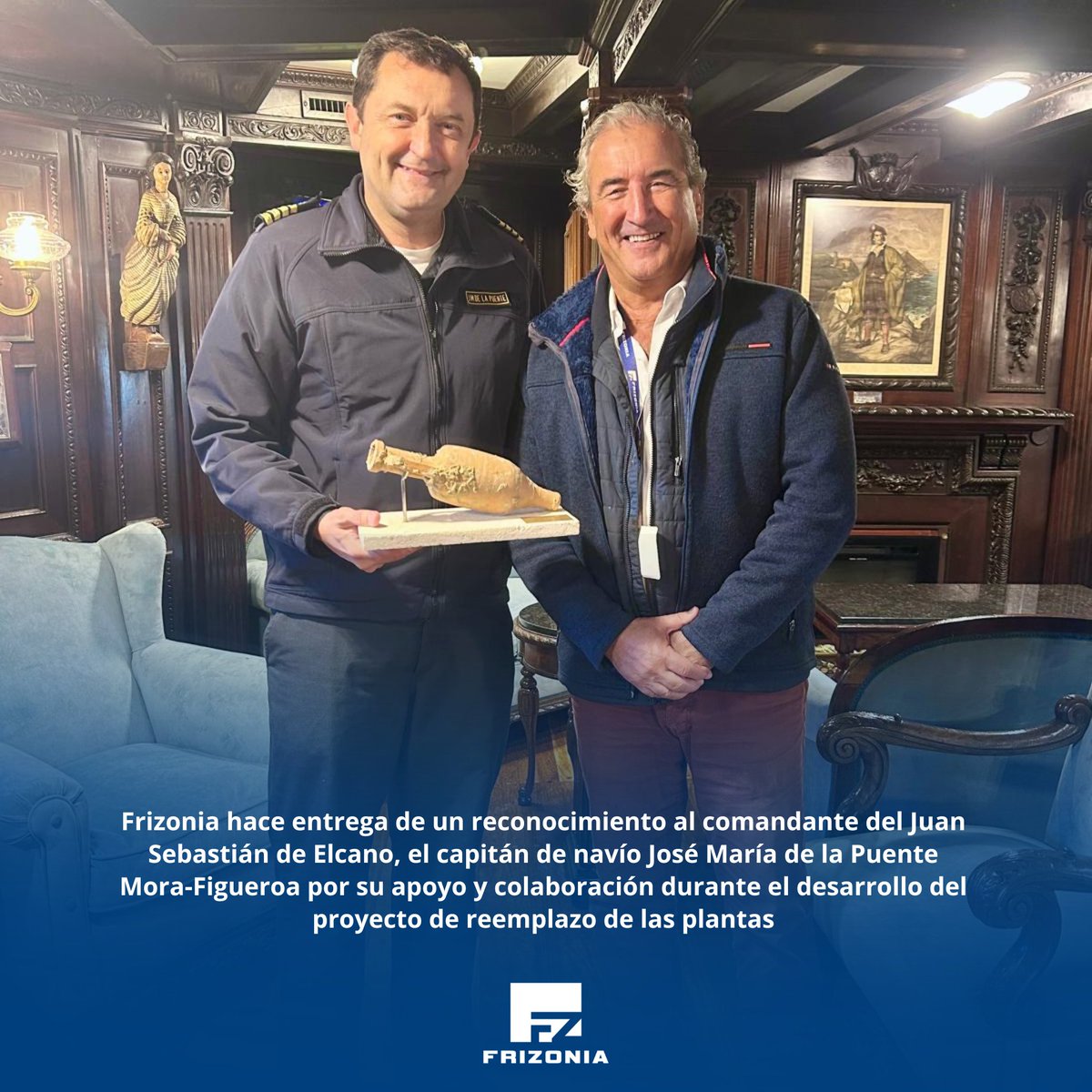 frizonia's tweet image. FRIZONIA culmina la renovación de la climatización del Buque Escuela Juan Sebastián de Elcano.
-----
FRIZONIA completes the renovation of the air conditioning system on the Juan Sebastián de Elcano training ship