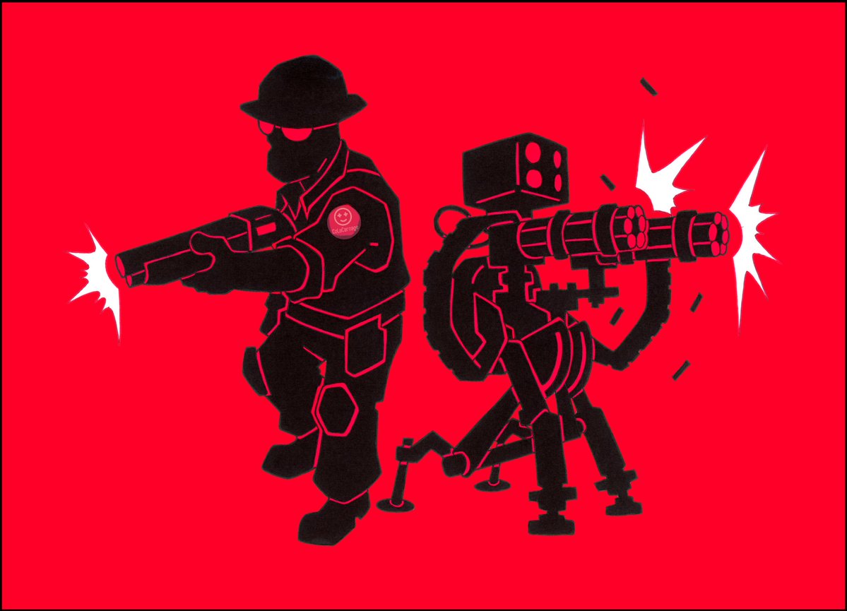 ColaCarnage's tweet image. Engi in Ultrakill style &amp;gt;:3

#Teamfortress2 #tf2