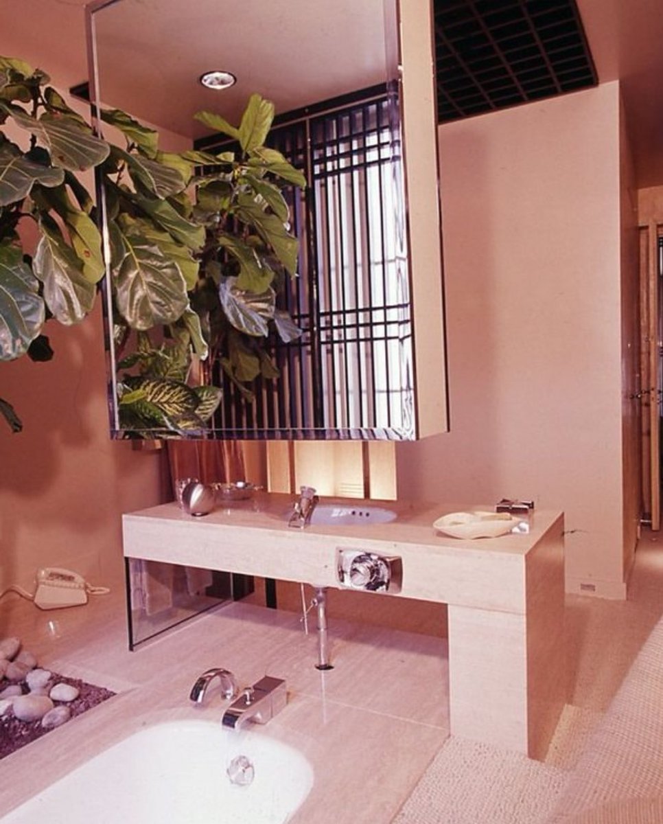 70s bathroom designed by François Catroux