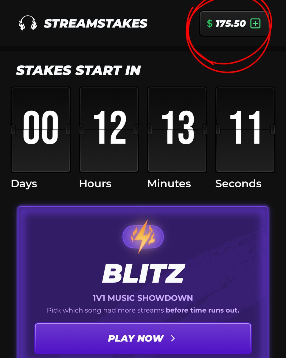 robikabobi's tweet photo. this new Blitz mode is massive @streamstakes 

getting paid for music knowledge like fantasy sports is sick. best played on the toilet. https://t.co/Qdy5PqcPlb