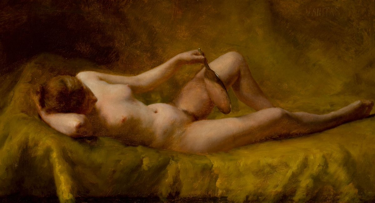 ergue27's tweet image. "Vanitas", del pintor estadounidense Charles Frederic Ulrich (1858 - 1908).