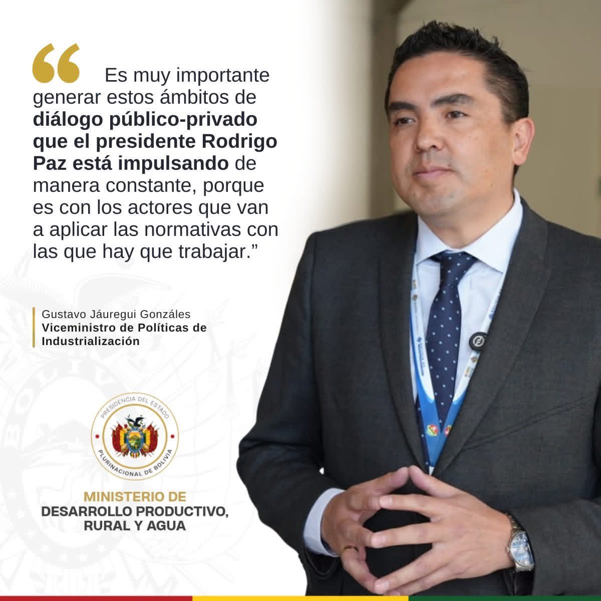 El diálogo público - privado propuesto es permanente y no coyuntural.