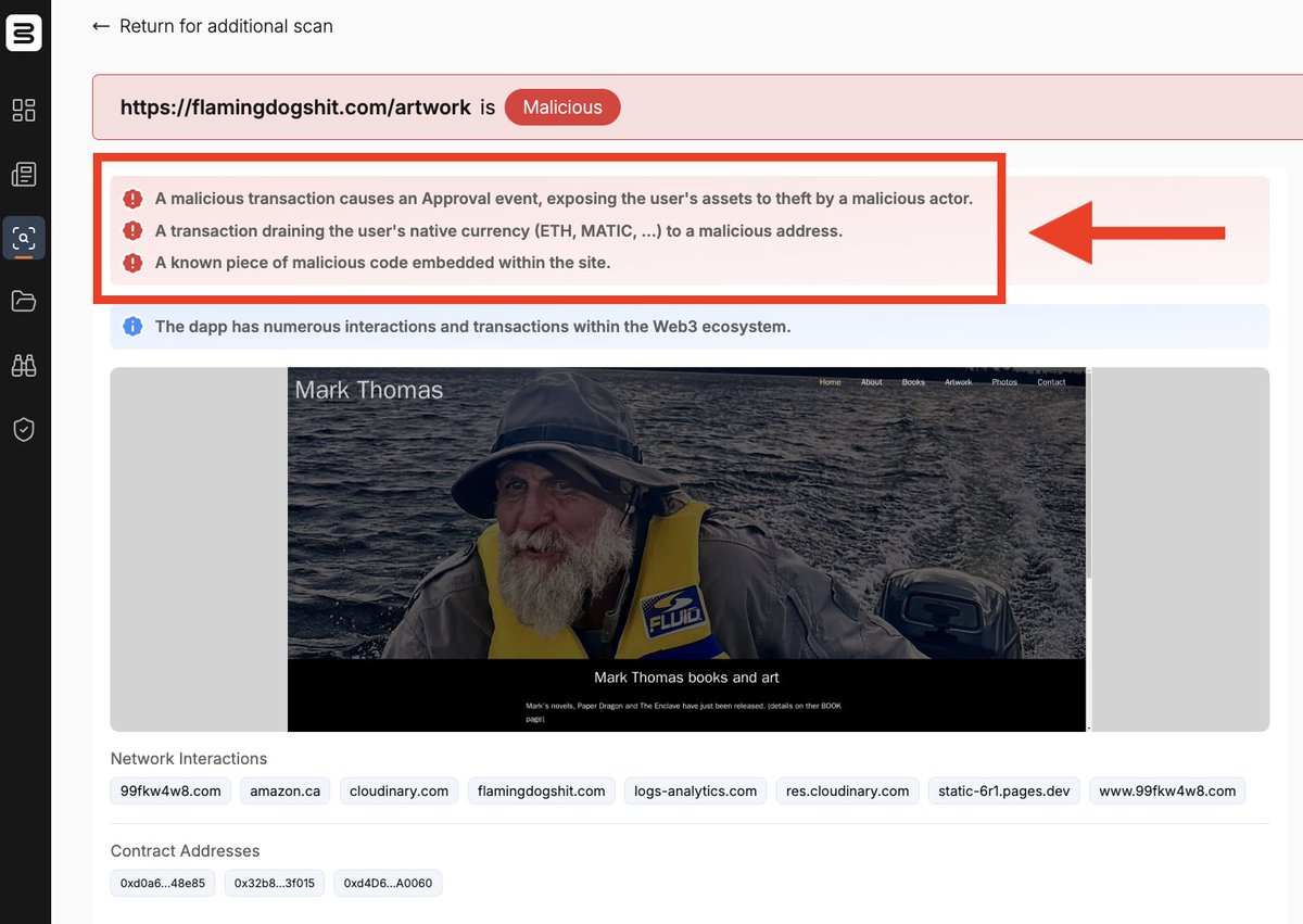 A critical React vulnerability is draining crypto wallets. ↓ Blockaid  uncovered an active React2Shell campaign targeting Web3 users.