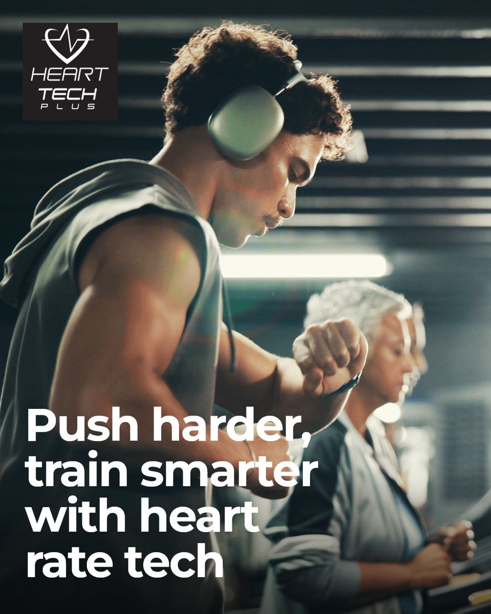 HeartTechPlus1's tweet image. Wearable tech is your workout's smartest safety net. Real-time heart rate monitoring helps you push harder without risking injury. Get instant feedback to improve your effort and stay in the right zone. Train smarter, stay safer, reach your goals.