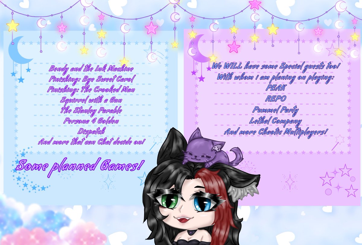 x3_nebula's tweet photo. SPECIAL ANNOUNCEMENT! 
I AM DOING A MEOWATHON! 
This is very very important for me... Cause my mother and I do not have ANYTHING for this month money wise...So I decided on just..Doing that..My mother's mental health is at the worst right now.. So I try my best
Twitch: Nebula_x3_ https://t.co/fmrOgX0dng