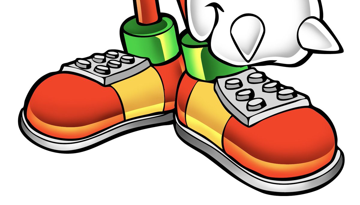 THENEWOmegan's tweet image. I really wanna discuss the fall off of Knuckles’s shoe design because it’s literally death by a thousand paper cuts.