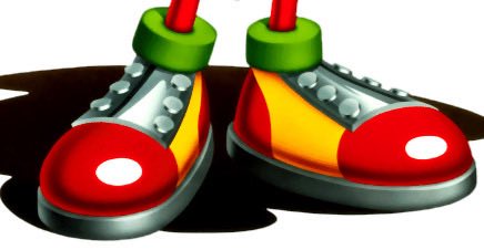 THENEWOmegan's tweet image. I really wanna discuss the fall off of Knuckles’s shoe design because it’s literally death by a thousand paper cuts.