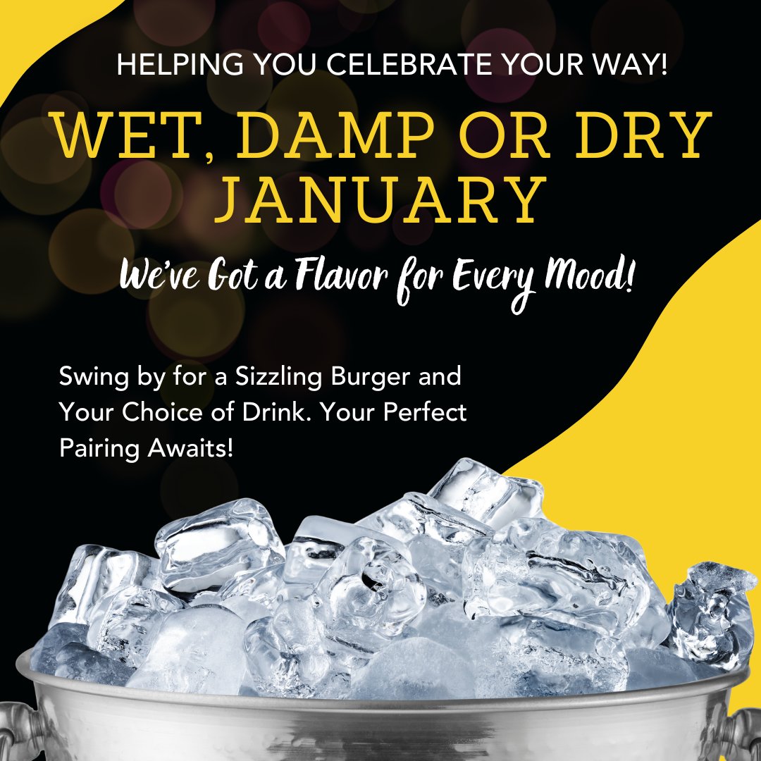 BullCityBurger's tweet image. Embrace January Your Way! Whether you're toasting to Wet, keeping it cool with Damp, or embracing Dry January, we've got the perfect flavors to match your mood. Beer, Wine, Cocktails, Mocktails. Don't just pass through January, make it memorable. #BCBBbeer #Mocktails #dryjanuary
