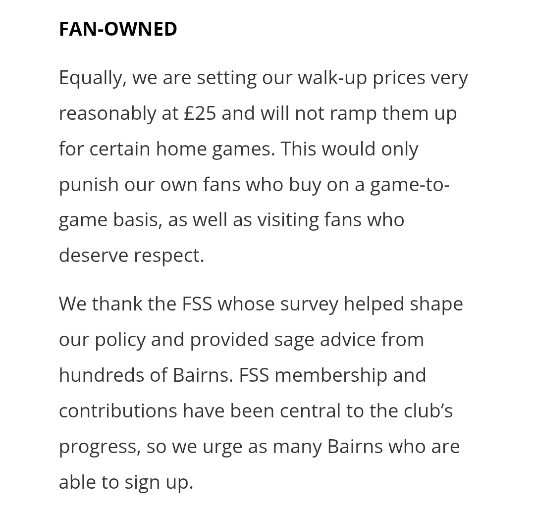 FalkirkfcSS's tweet image. 👏 👏👏

This. Is. Fan-Ownership.

A reminder that the £25 ticket price is no fluke. This is a deliberate and informed decision which places fans - that's all fans - at the heart of the club. 

It's time to grow our voice 👇
falkirksupporters.org/join-us/