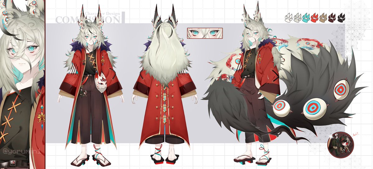 #VGenComm Character Design for @/Nyaight 

#characterdesign #vtuber