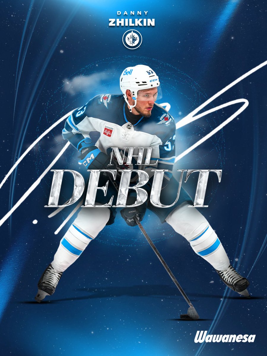 Set for a memorable day ✈️

Danny Zhilkin will make his <a href="/NHL/">NHL</a> debut tonight!

<a href="/Wawanesa/">Wawanesa Insurance</a> | #GoJetsGo