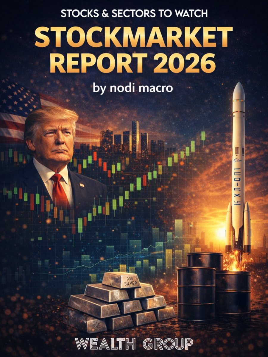 📊𝐓𝐇𝐄 𝐒𝐓𝐎𝐂𝐊𝐌𝐀𝐑𝐊𝐄𝐓 𝐑𝐄𝐏𝐎𝐑𝐓 𝟐𝟎𝟐𝟔

Our stock market analyst <a href="/nodi_macro/">nodi_macro</a> released an 11-page stock market report for 2026, covering the geopolitical outlook, key sectors to watch, and deep dives into Solar, Tesla, and SpaceX. It also covers commodities,