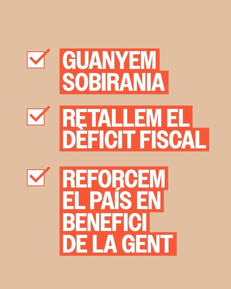 ErcCunit's tweet image. Més sobirania, menys dèficit fiscal i un finançament just per a Catalunya.
Més recursos per millorar la vida de la gent i enfortir el país.
✊🌱 Aquesta és la feina d’ERC. També a Cunit.