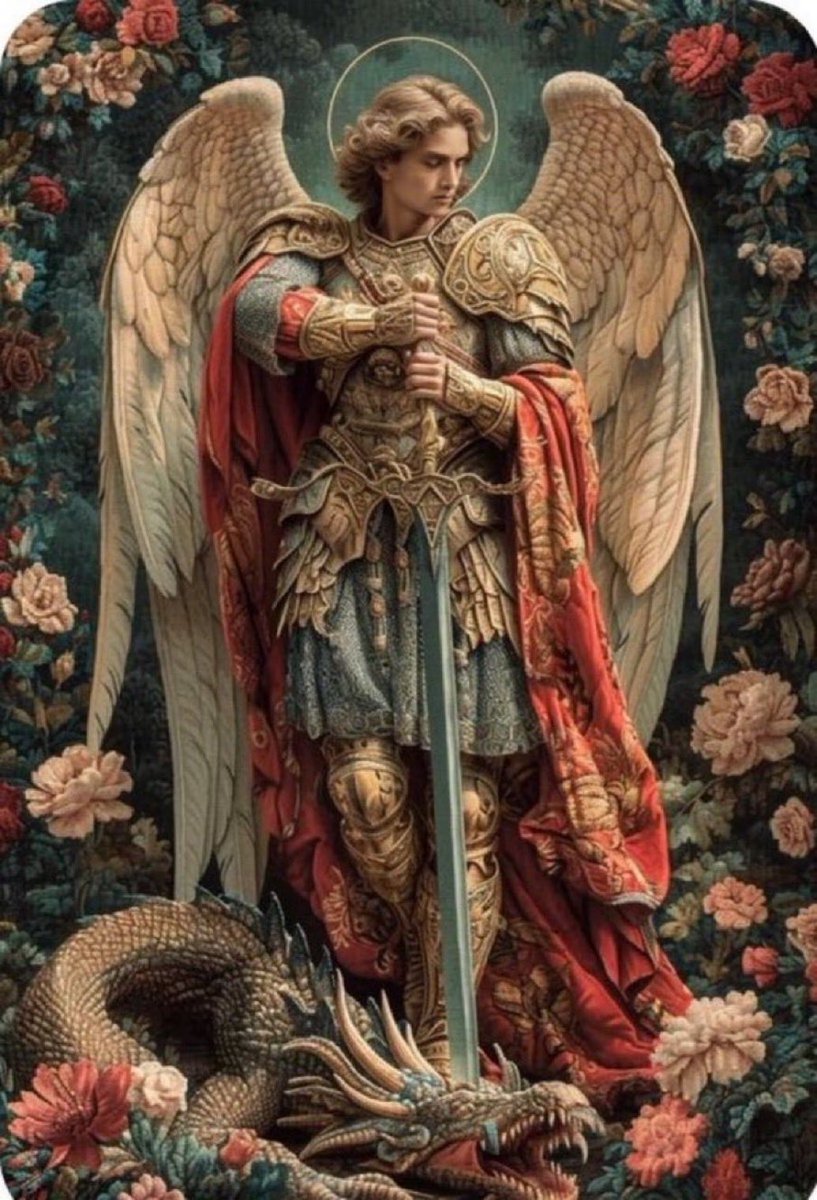 Faithful2Pray's tweet photo. St. Michael the Archangel,

defend us in battle,
be our protection against the wickedness and snares of the devil;
may God rebuke him, we humbly pray; and do thou,
O Prince of the heavenly host, by the power of God,
cast into hell Satan and all the evil spirits who prowl through the world seeking the ruin of souls.
Amen🙏🏻
