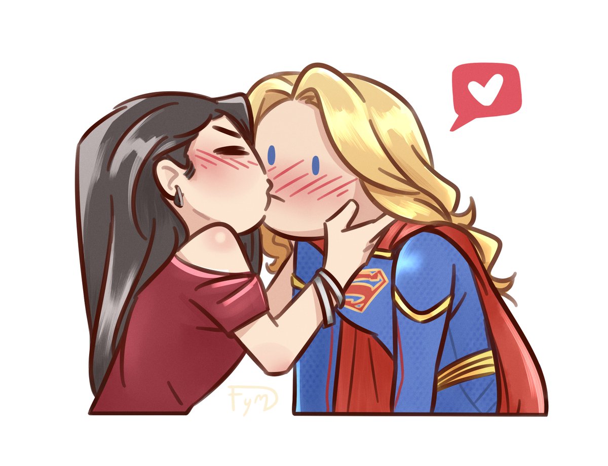 foryourmajesty_'s tweet image. quick something to counter artist block #supercorp