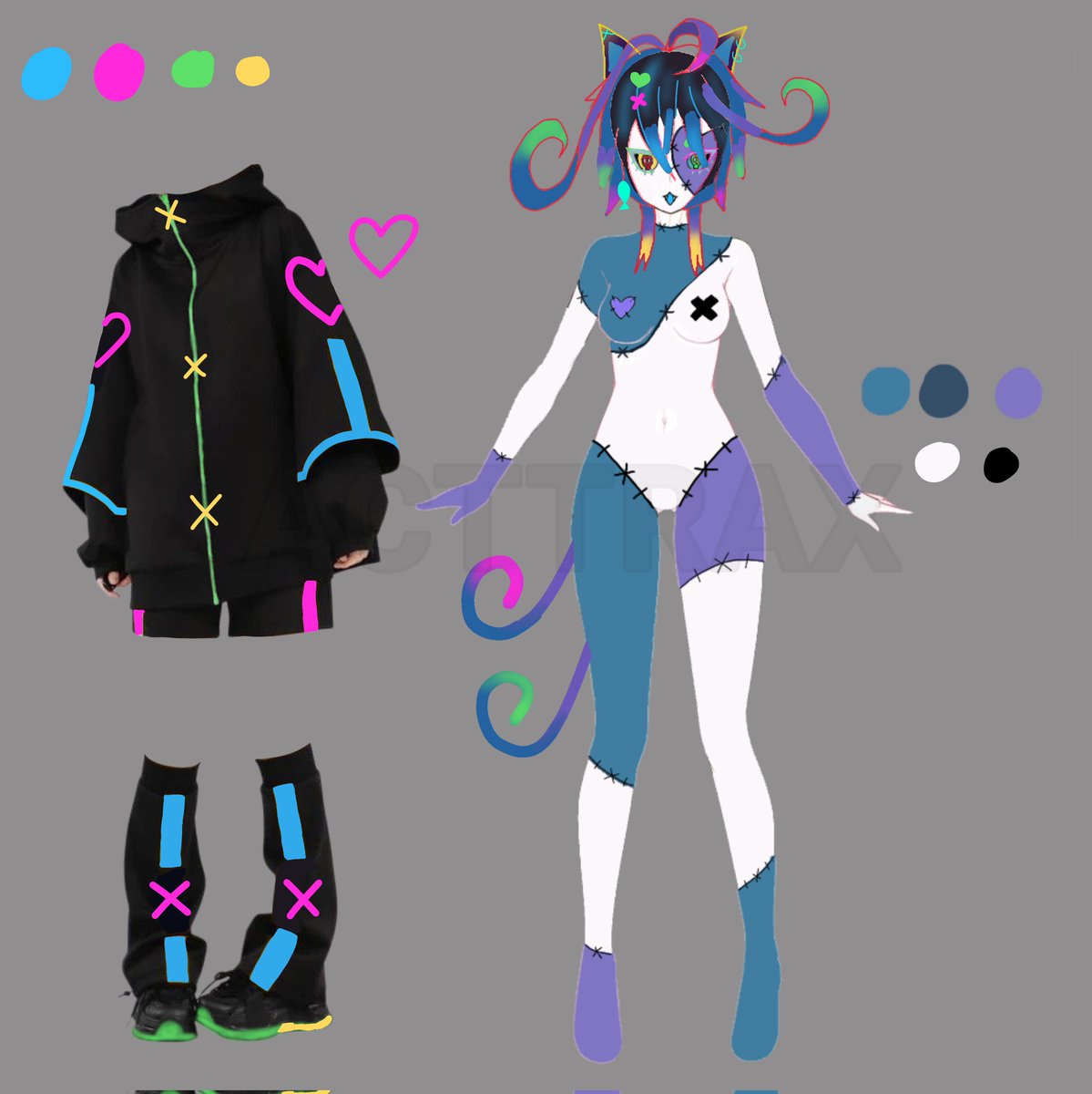 acttrax's tweet image. Please give me tips how to make her better and more unique (⁠╥⁠﹏⁠╥⁠) 💙💚
#art #oc #vtuber